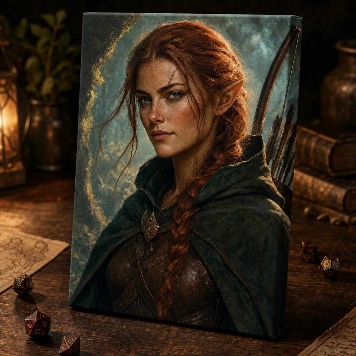 Custom Adventuring Party Portrait — 12×16 Canvas