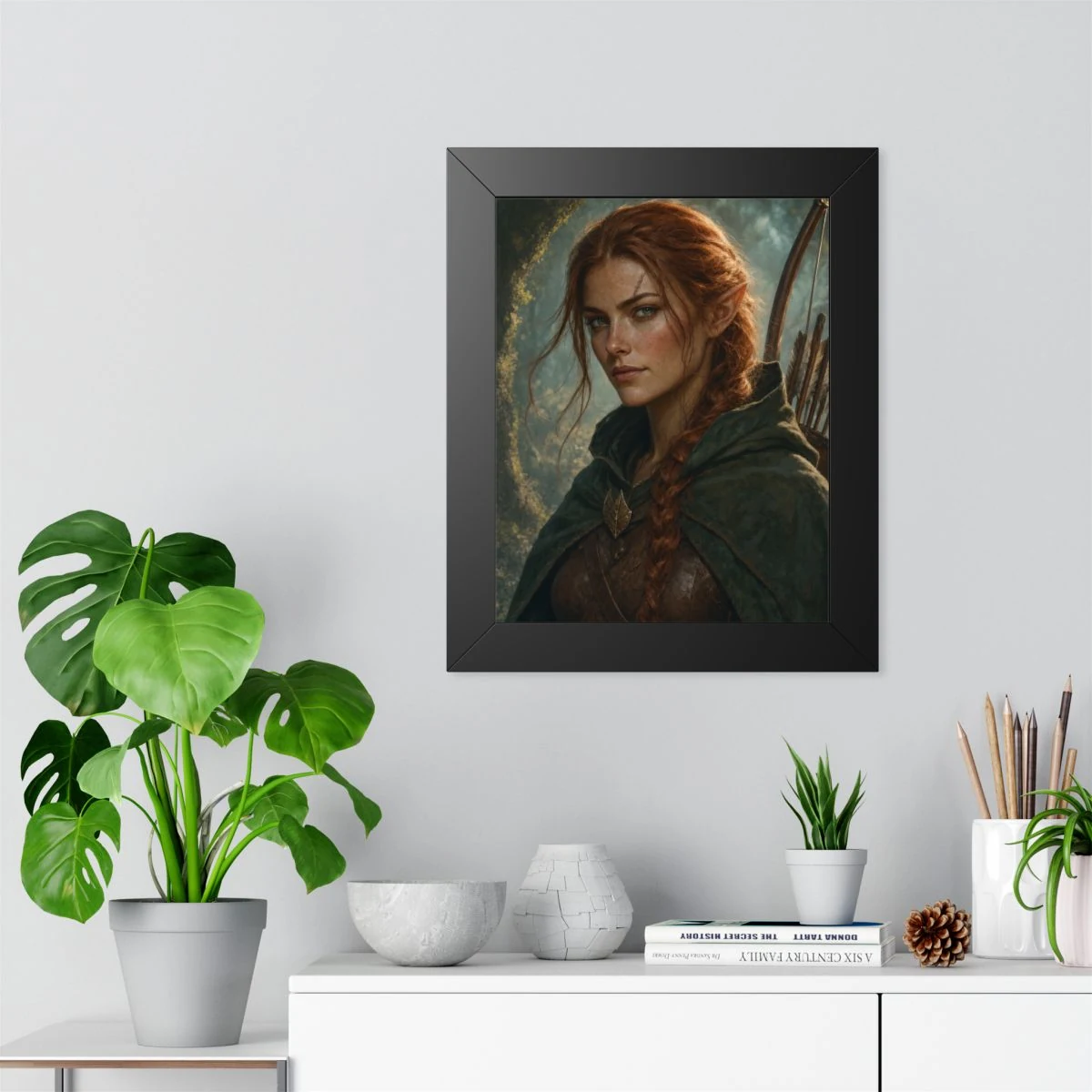 Custom D&D Character Portrait — Framed Print — Custom Character Portrait Framed Print Context