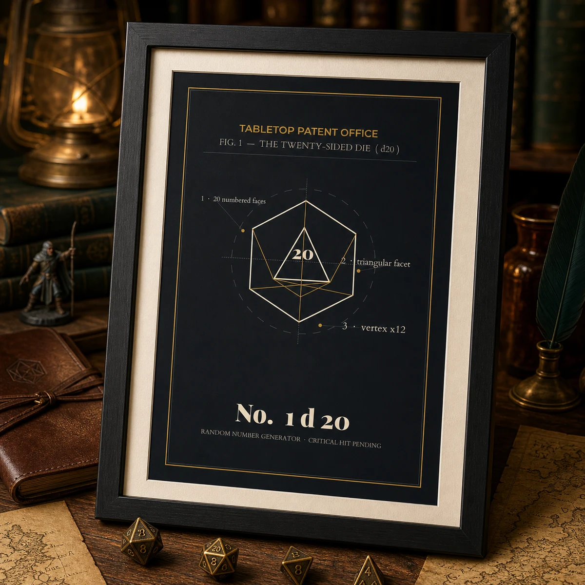 d20 Patent Print - DnD Wall Art - Dungeons and Dragons Blueprint Poster - Dice Patent Drawing - Dungeon Master Gift - Instant Download — DnD Wall Art - Dungeons and Dragons Blueprint Poster - Dice Patent Drawing - Dun
