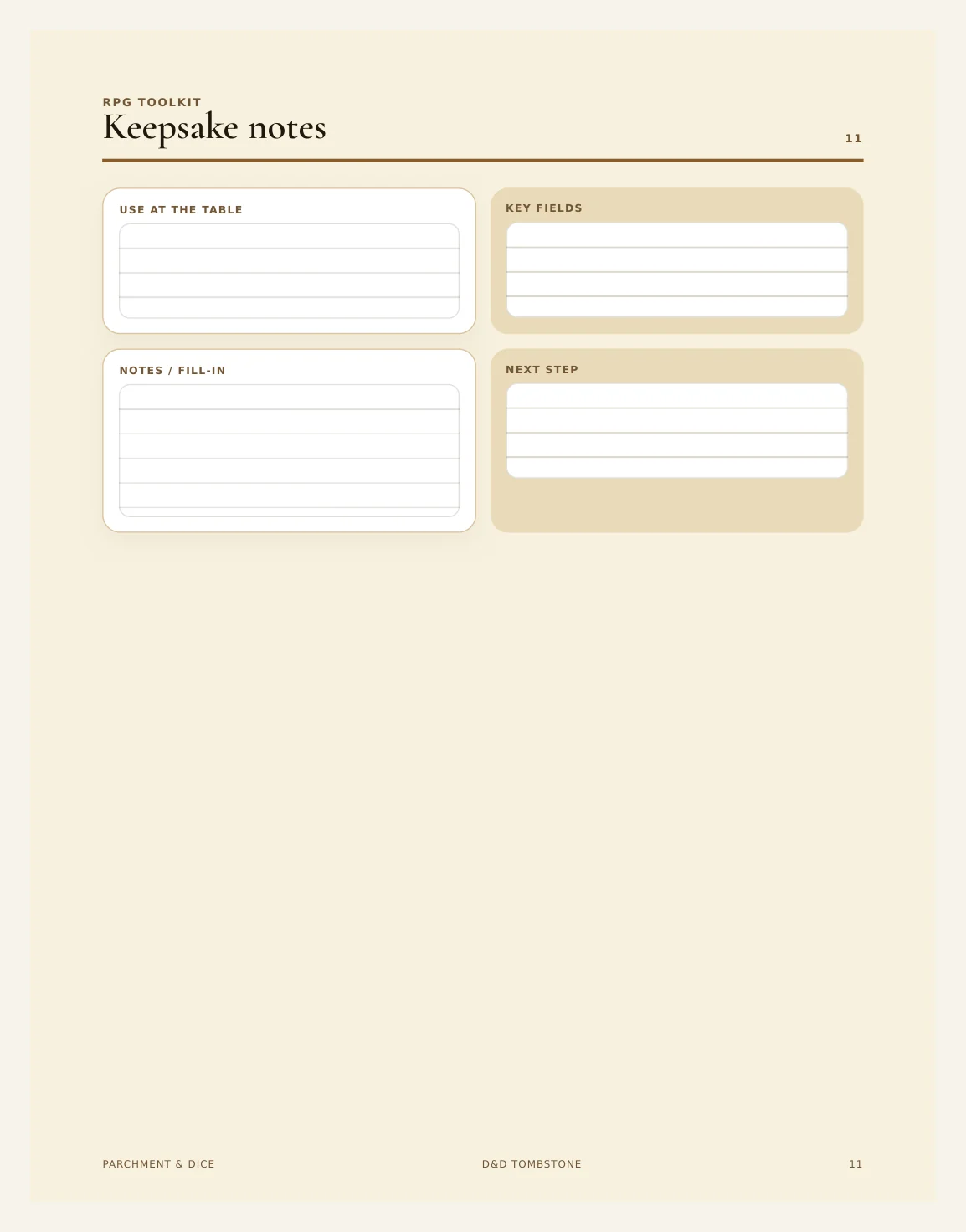 DnD Tombstone Printable — Tombstones Actual Buyer Preview 3